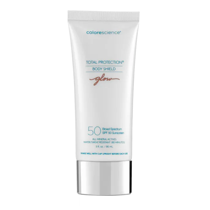 Colorescience Total Protection® Body Shield Glow SPF 50 | Minerāls SPF līdzeklis ķermenim ar mirdzuma efektu 90 ml