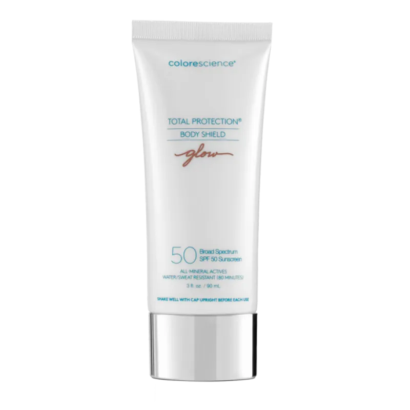 Colorescience Total Protection® Body Shield Glow SPF 50 | Minerāls SPF līdzeklis ķermenim ar mirdzuma efektu 90 ml