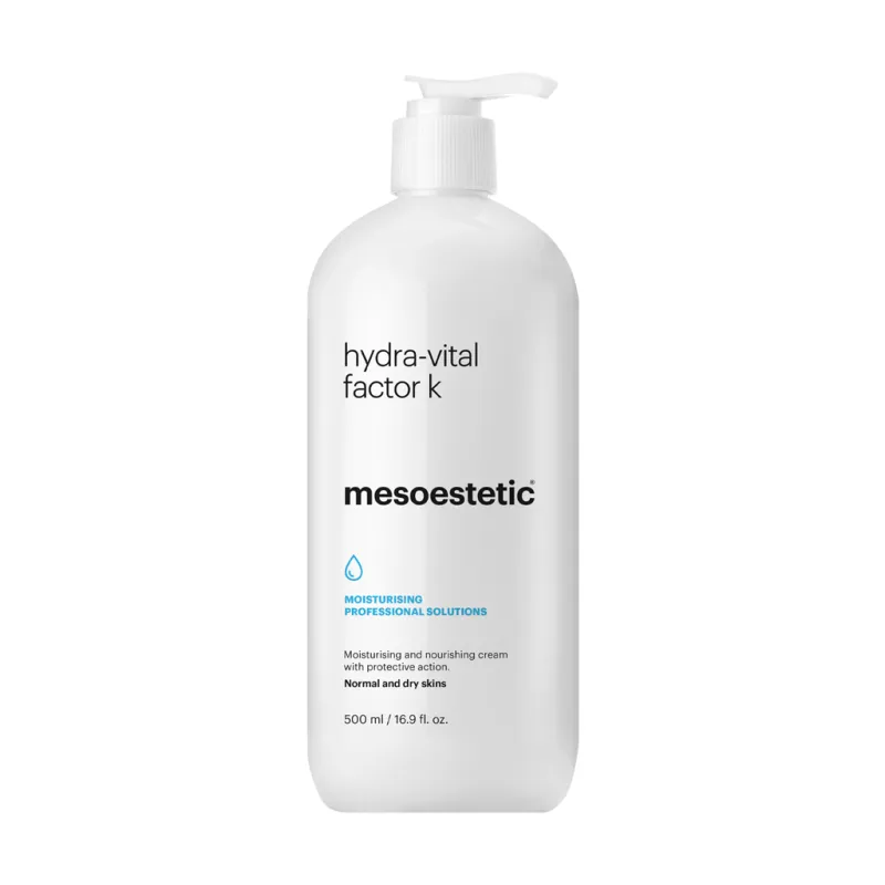 Mesoestetic Hydra-Vital Factor K | Profesionāls intensīvi mitrinošs un barojošs sejas krēms 500 ml