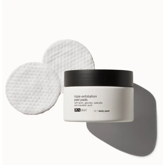 PCA Skin Triple Exfoliation Peel Pads | Диски для тройного отшелушивания для обновления кожи, 30 шт.