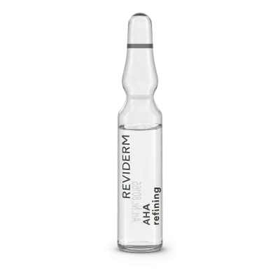 Reviderm AHA Refining Ampoule | Nakts AHA koncentrāts ādas tekstūras izlīdzināšanai 7 x 2 ml