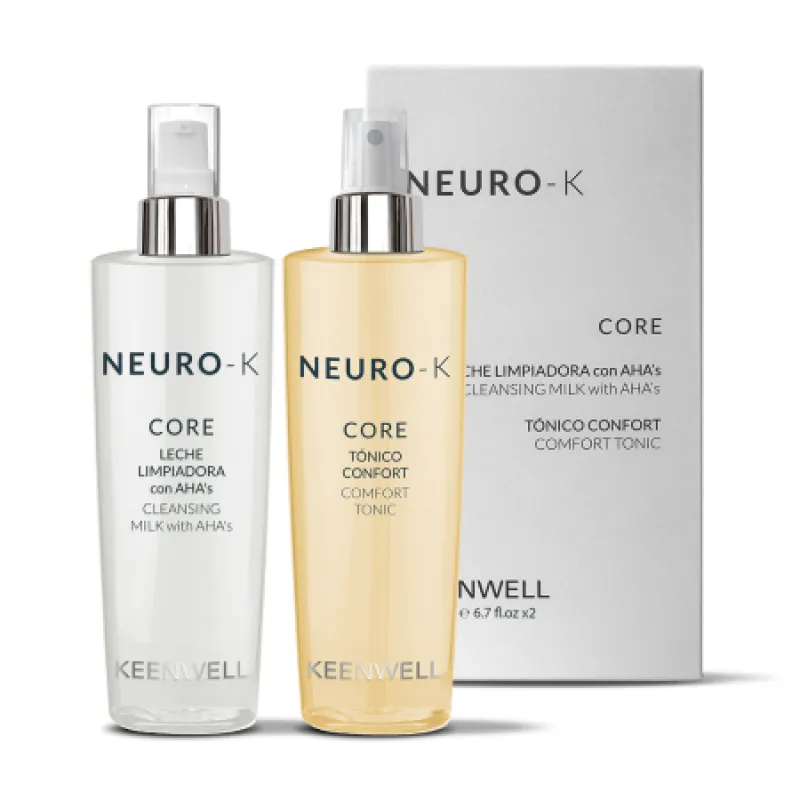 Keenwell Neuro-K CORE очищающее молочко 200 мл + тоник 200 мл — двухэтапный уход